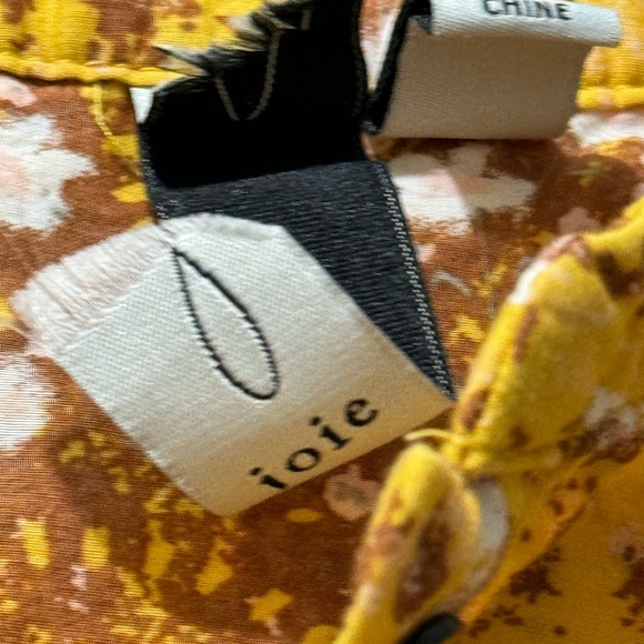 Joie Yellow Peasant Top - Picture 2 of 6